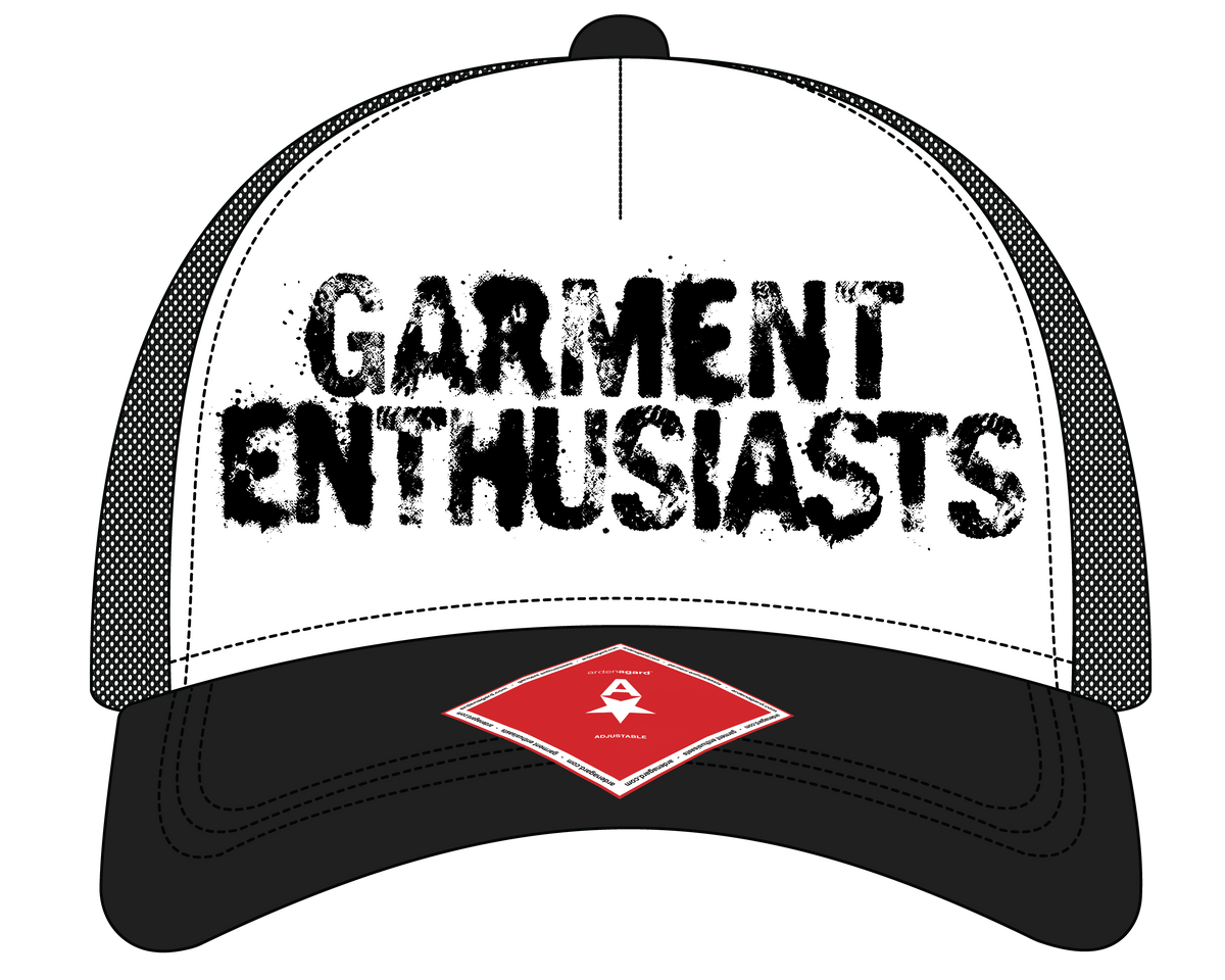 garment enthusiasts trucker hat