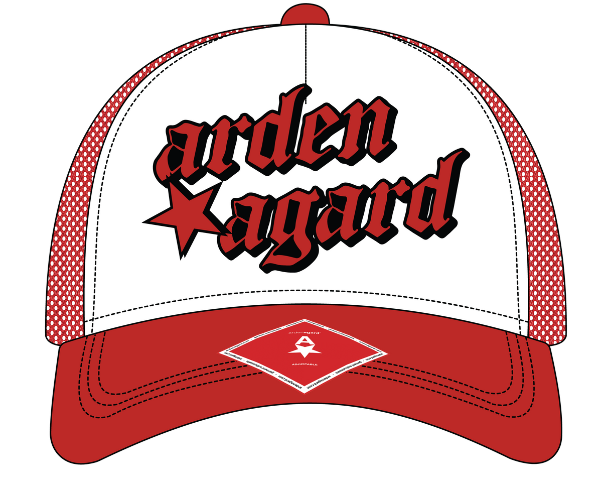 two tone logo trucker hat