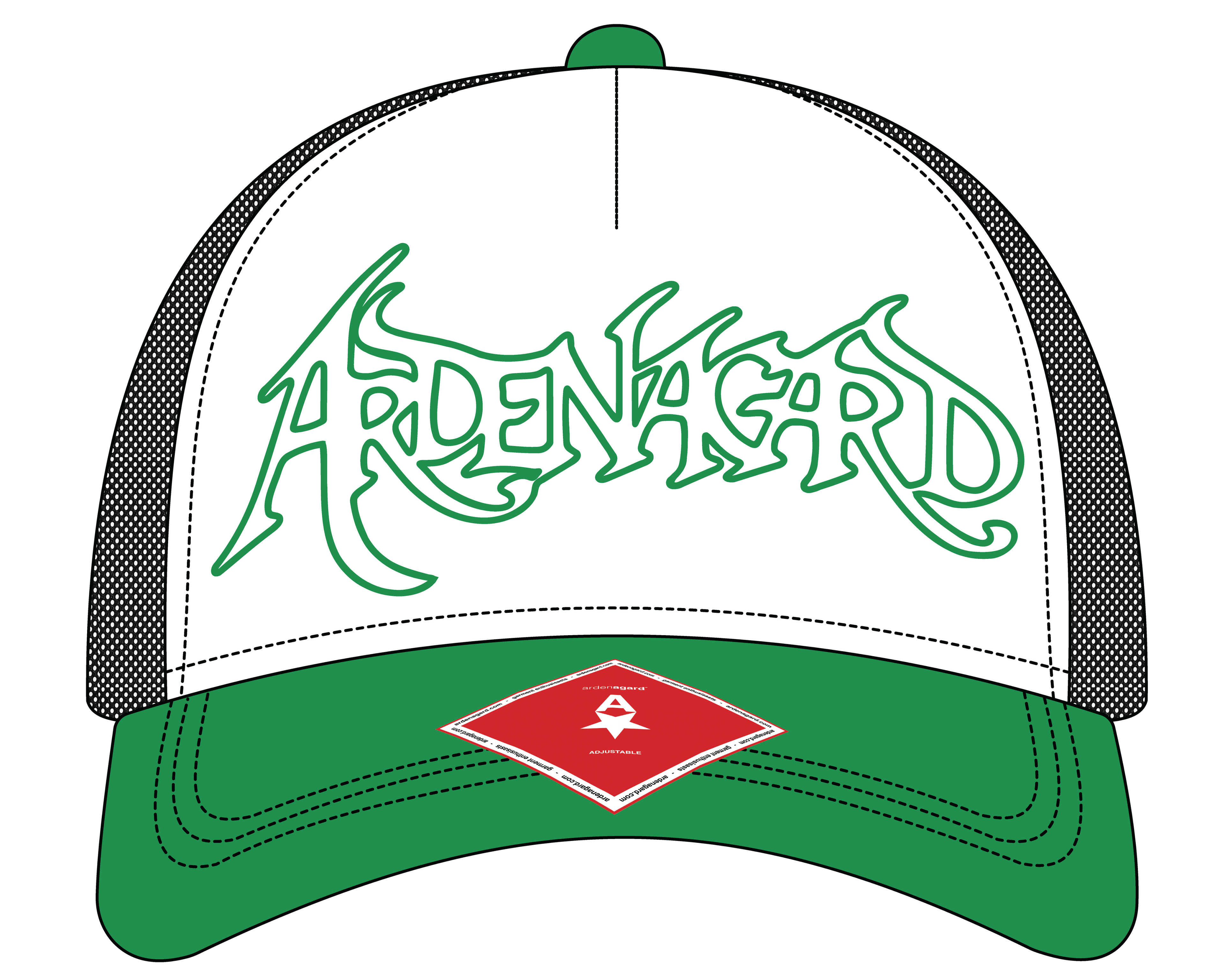 gothic arden agard trucker hat