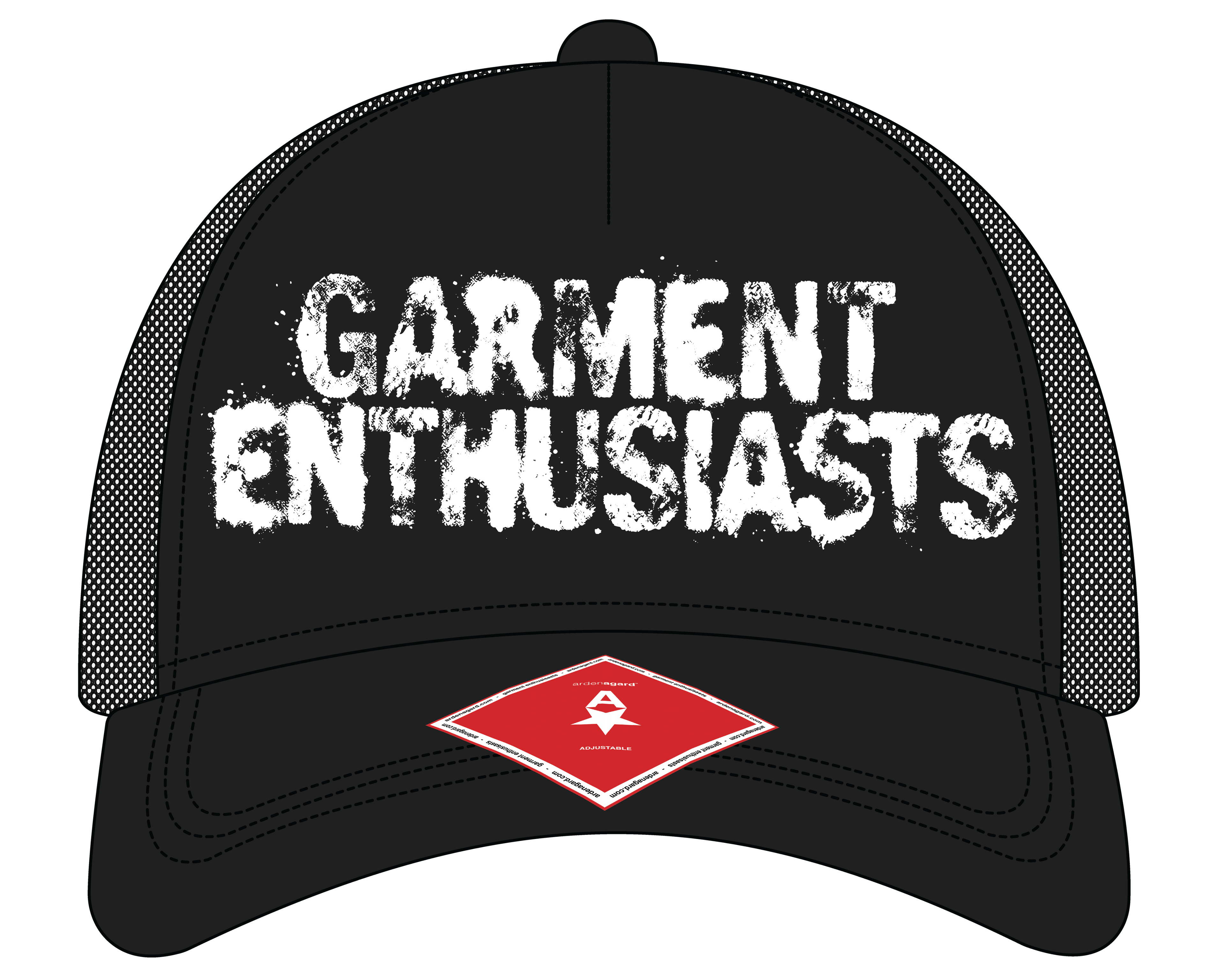 garment enthusiasts trucker hat